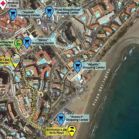 Апартаменты Playa Del Ingles, 4 Min A Pie De La Playa Маспаломас Экстерьер фото